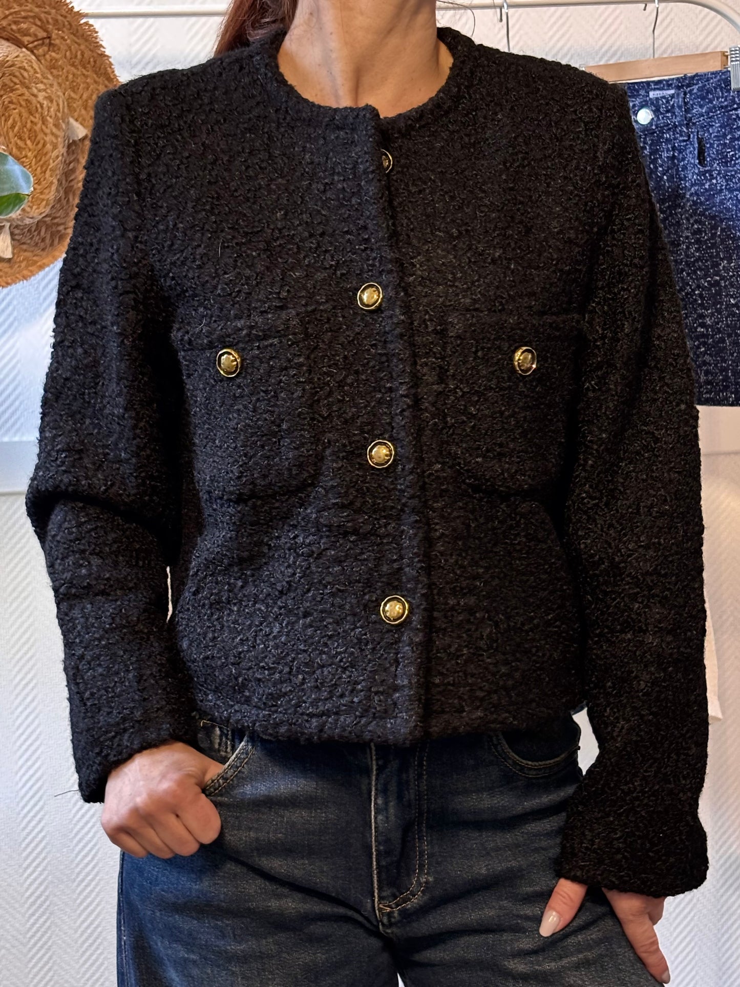 Black tweed jacket