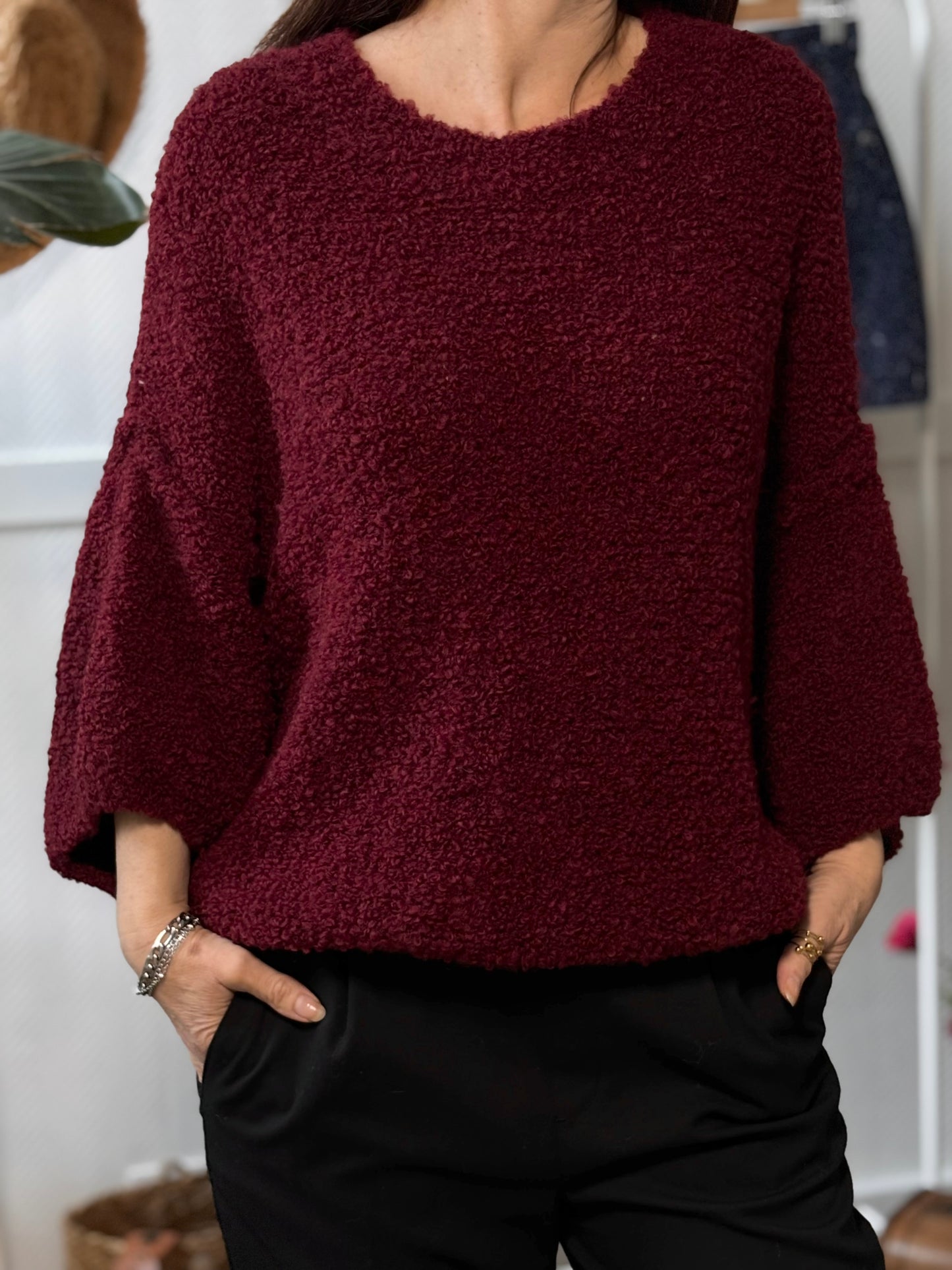 Pull manches chauve-souris