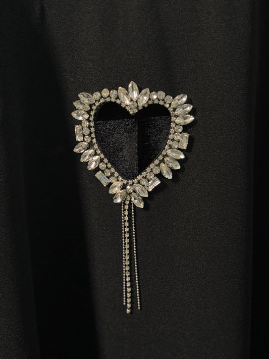 Robe coeur et manches bouffantes