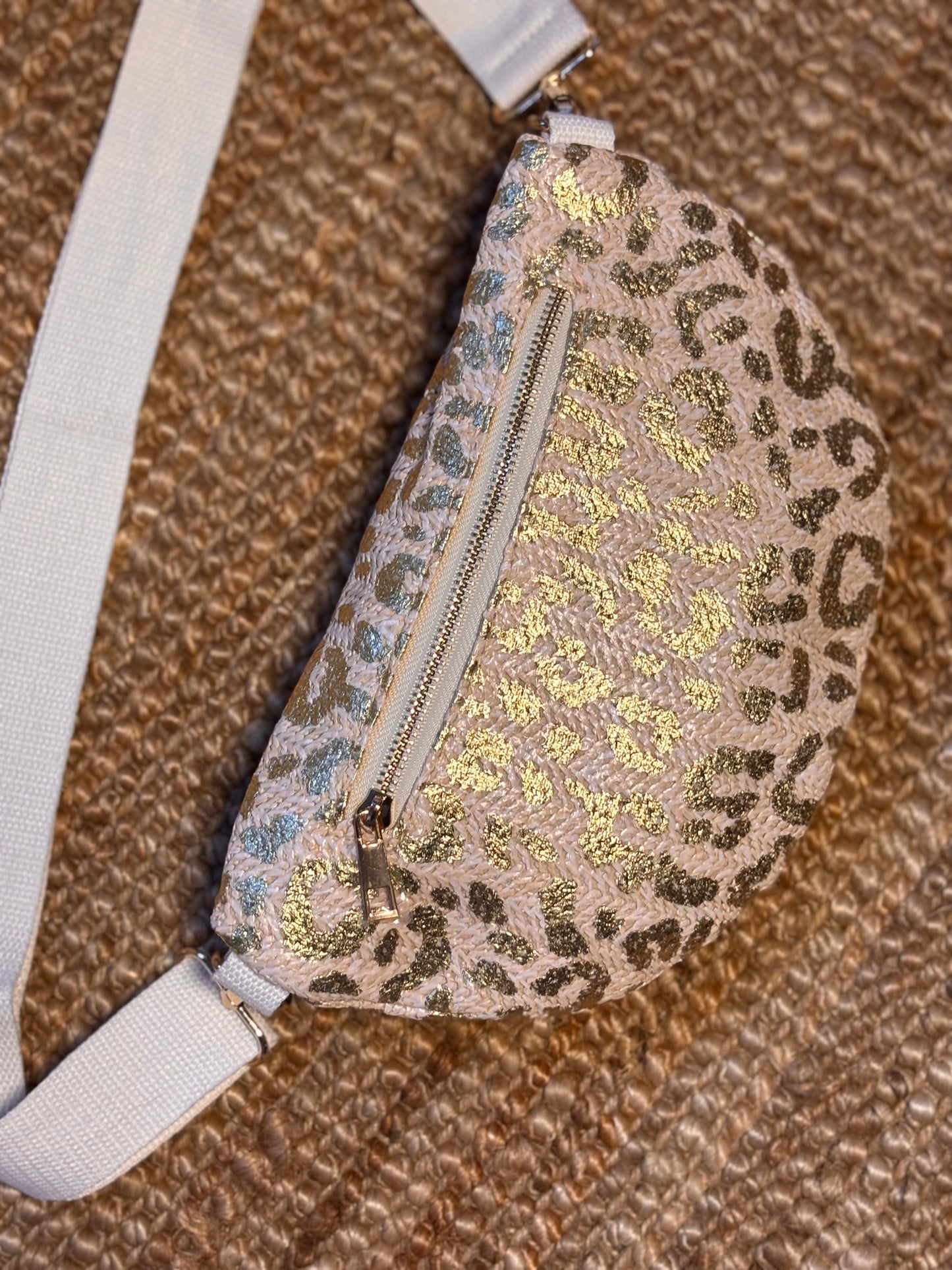 Glittery leopard banana