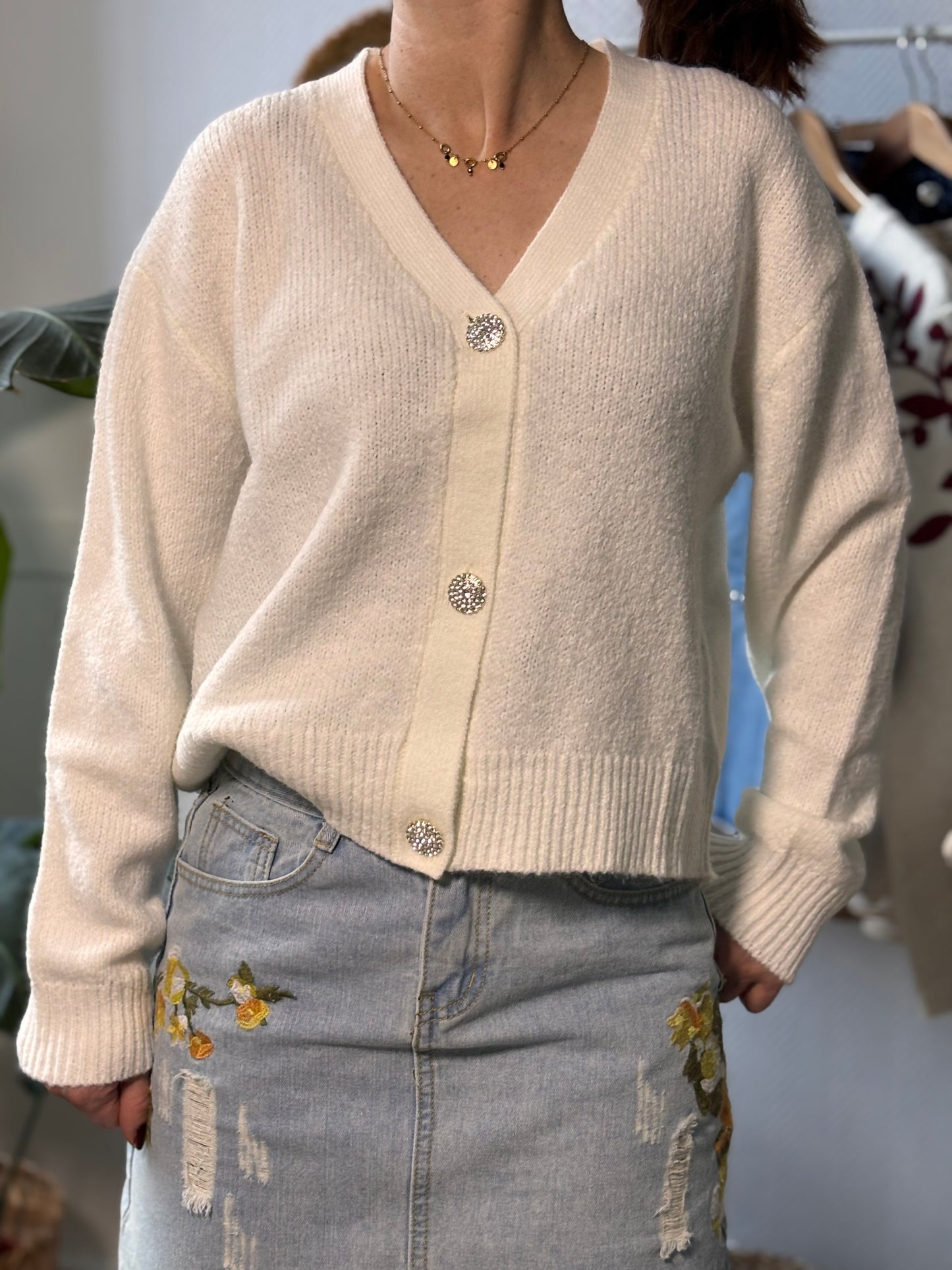 Cardigan blanc Tiffosi