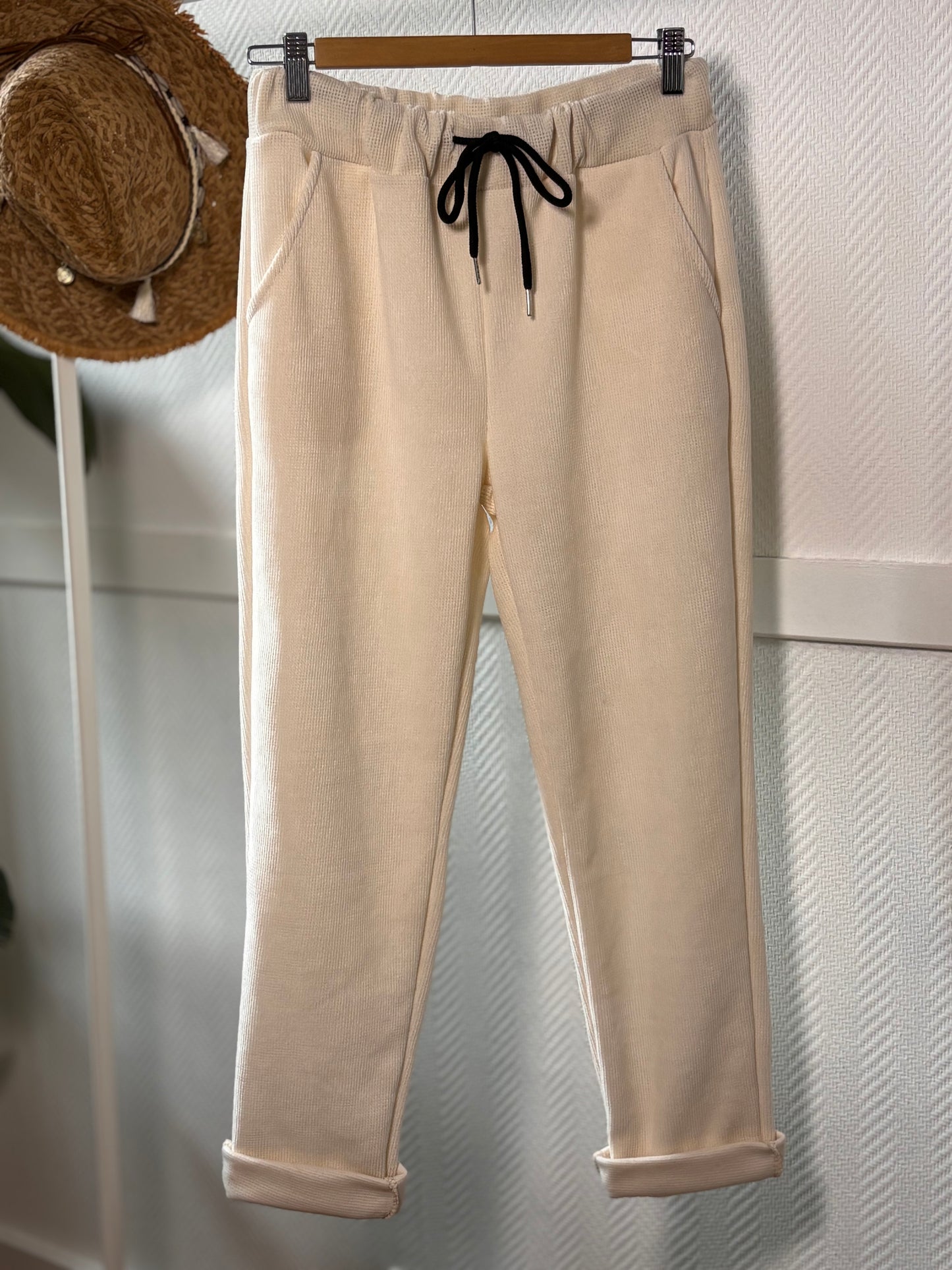Adjustable corduroy pants