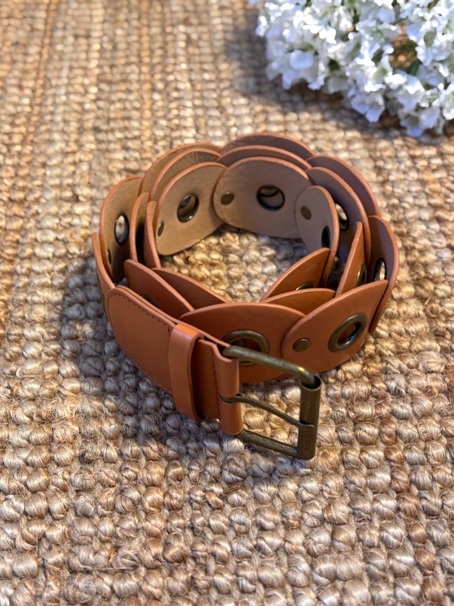 Ceinture à anneaux métalliques