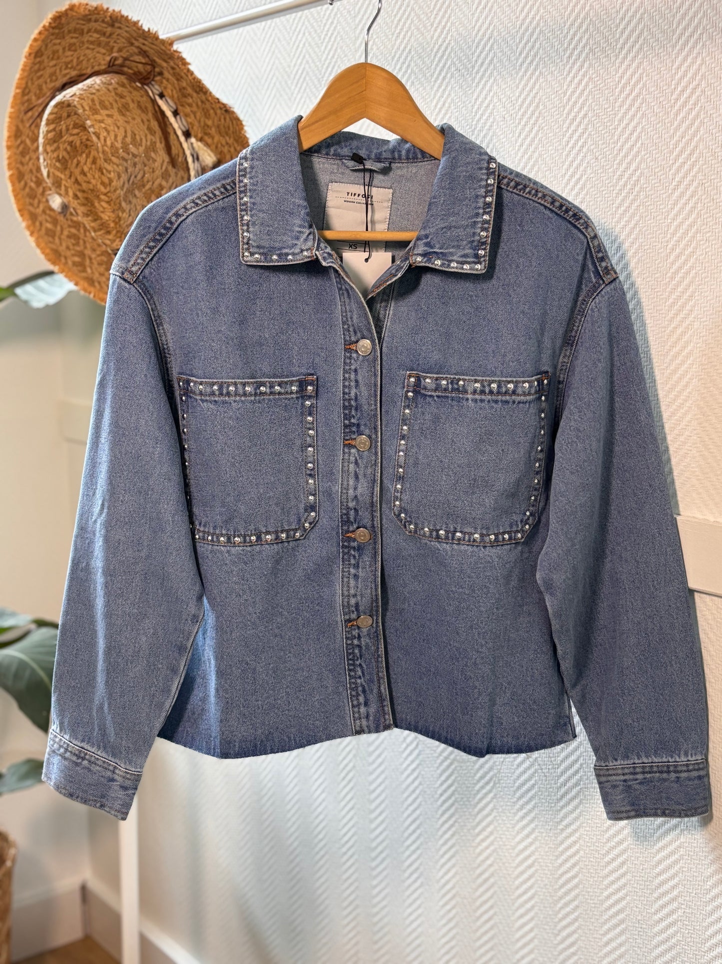 Veste en jean à clous Tiffosi