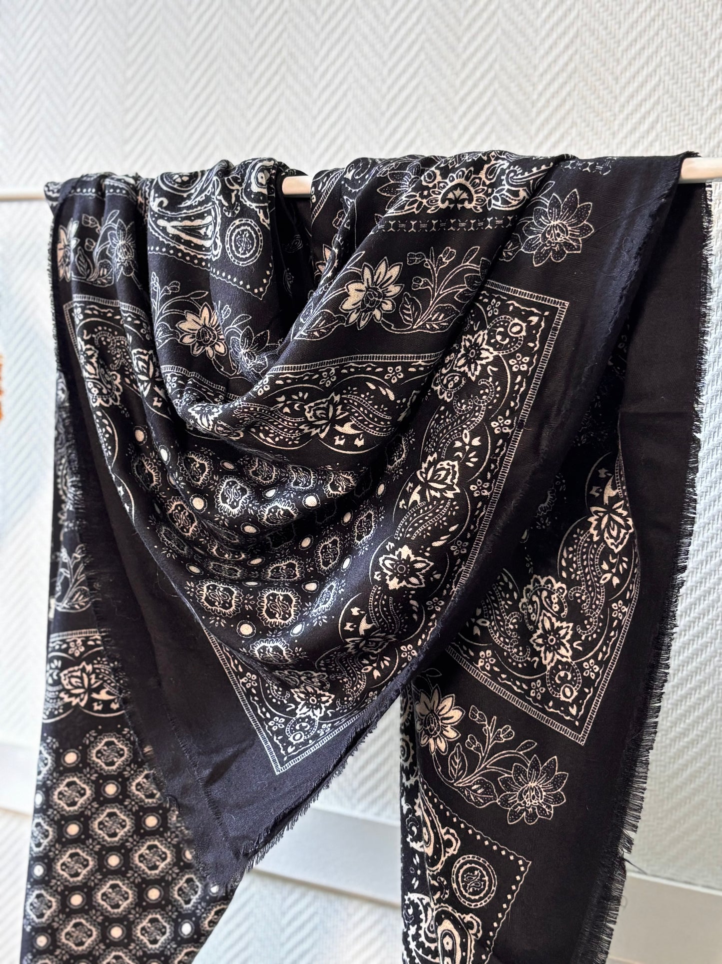 Foulard style bandana Noir
