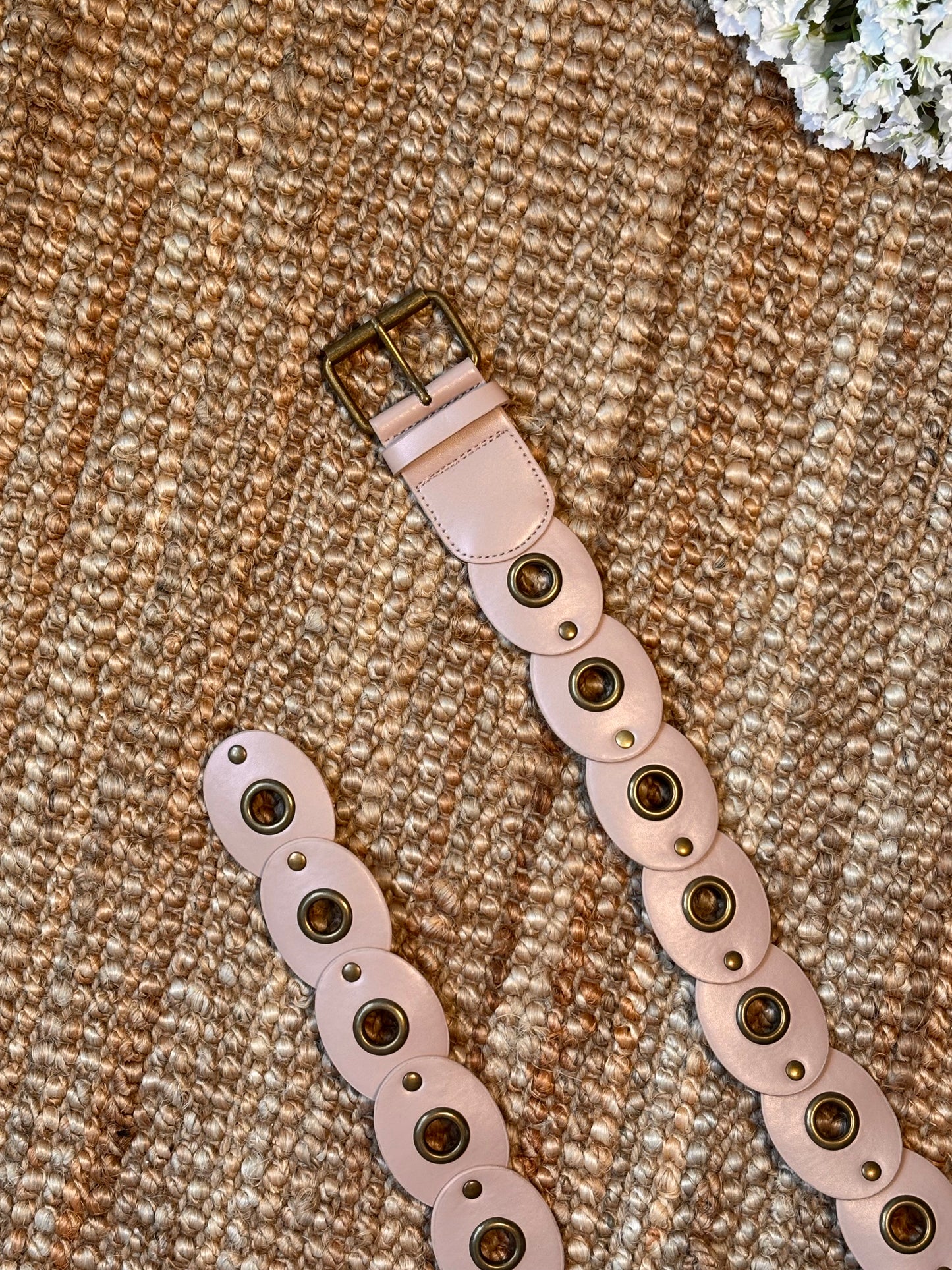 Ceinture à anneaux métalliques