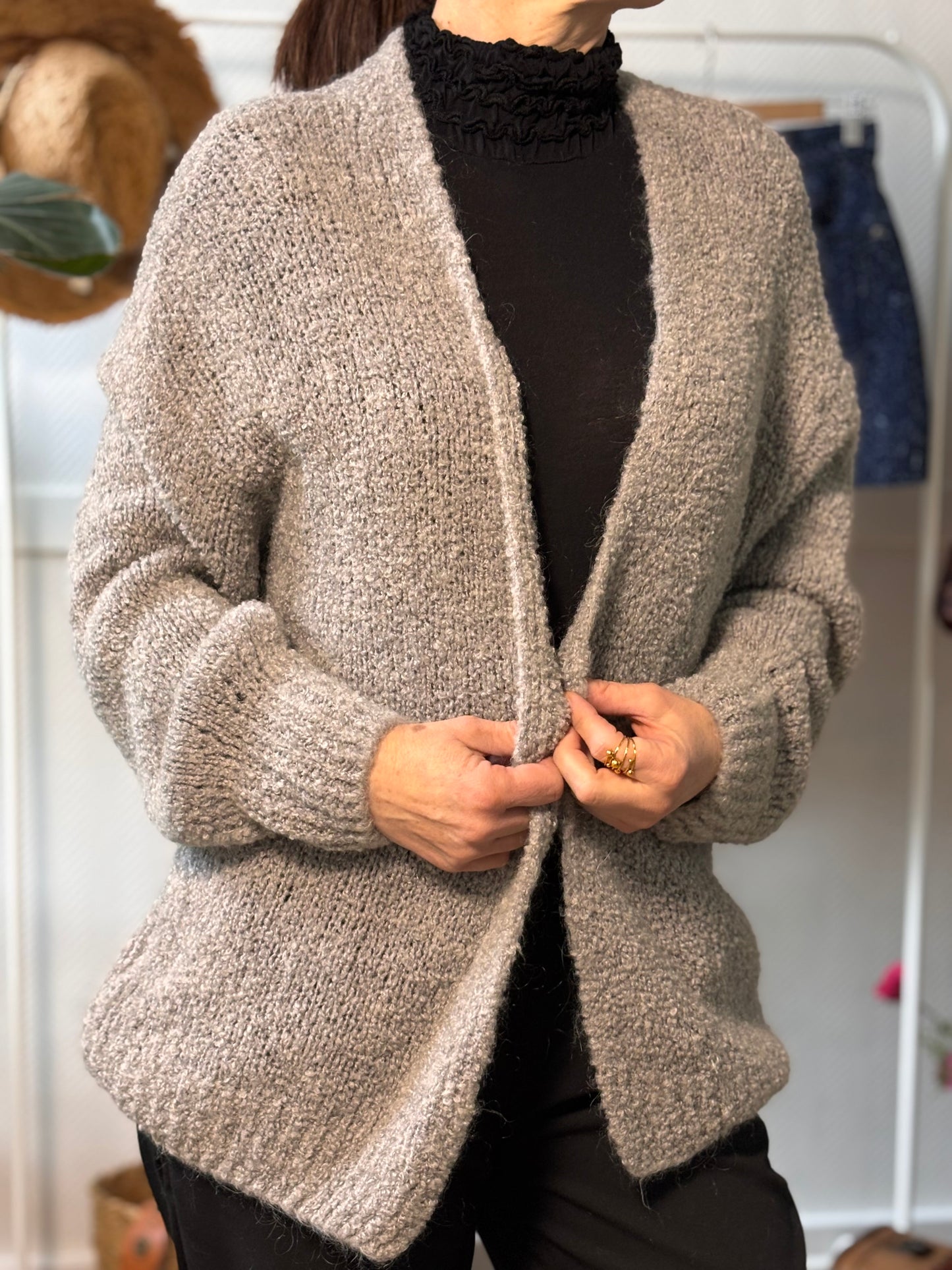 Gilet large en maille