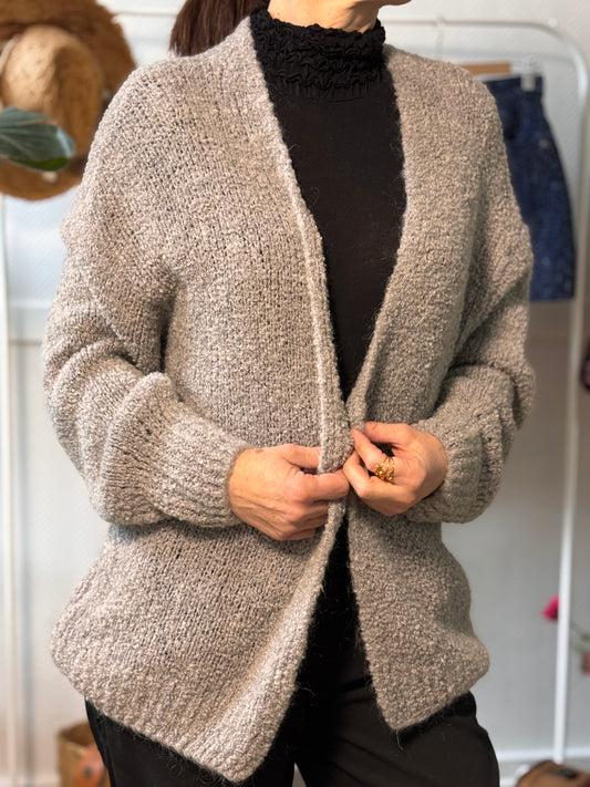 Gilet large en maille