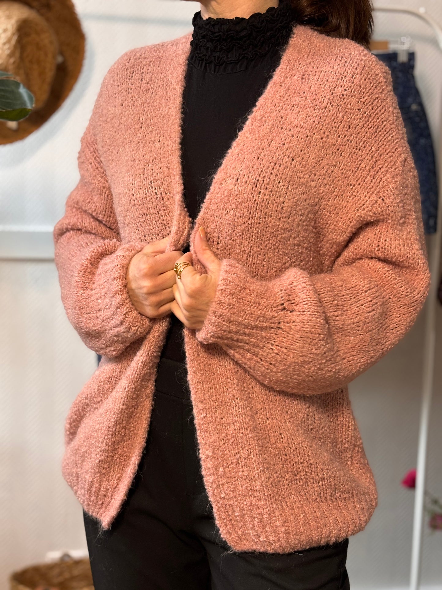 Gilet large en maille