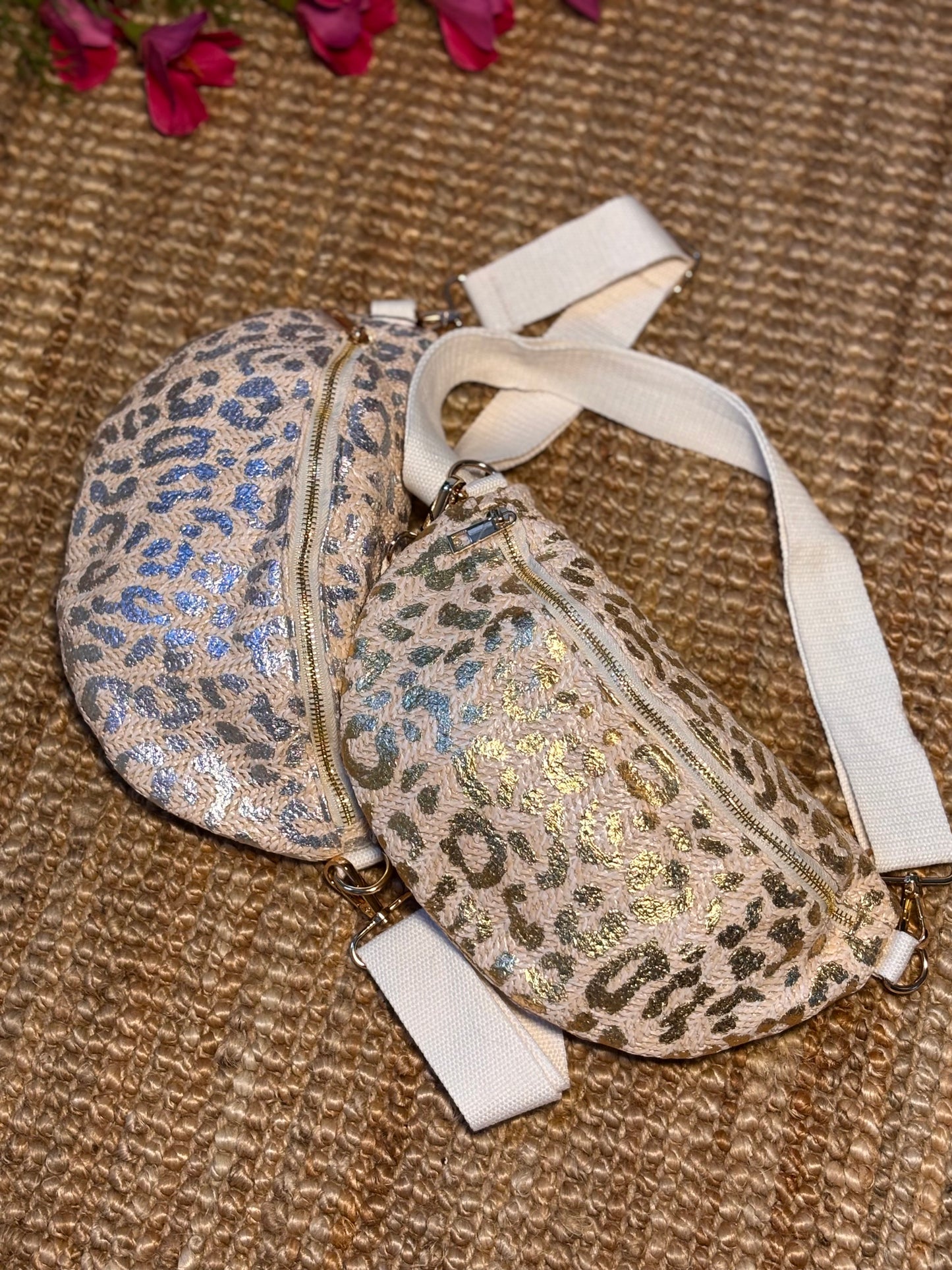 Glittery leopard banana