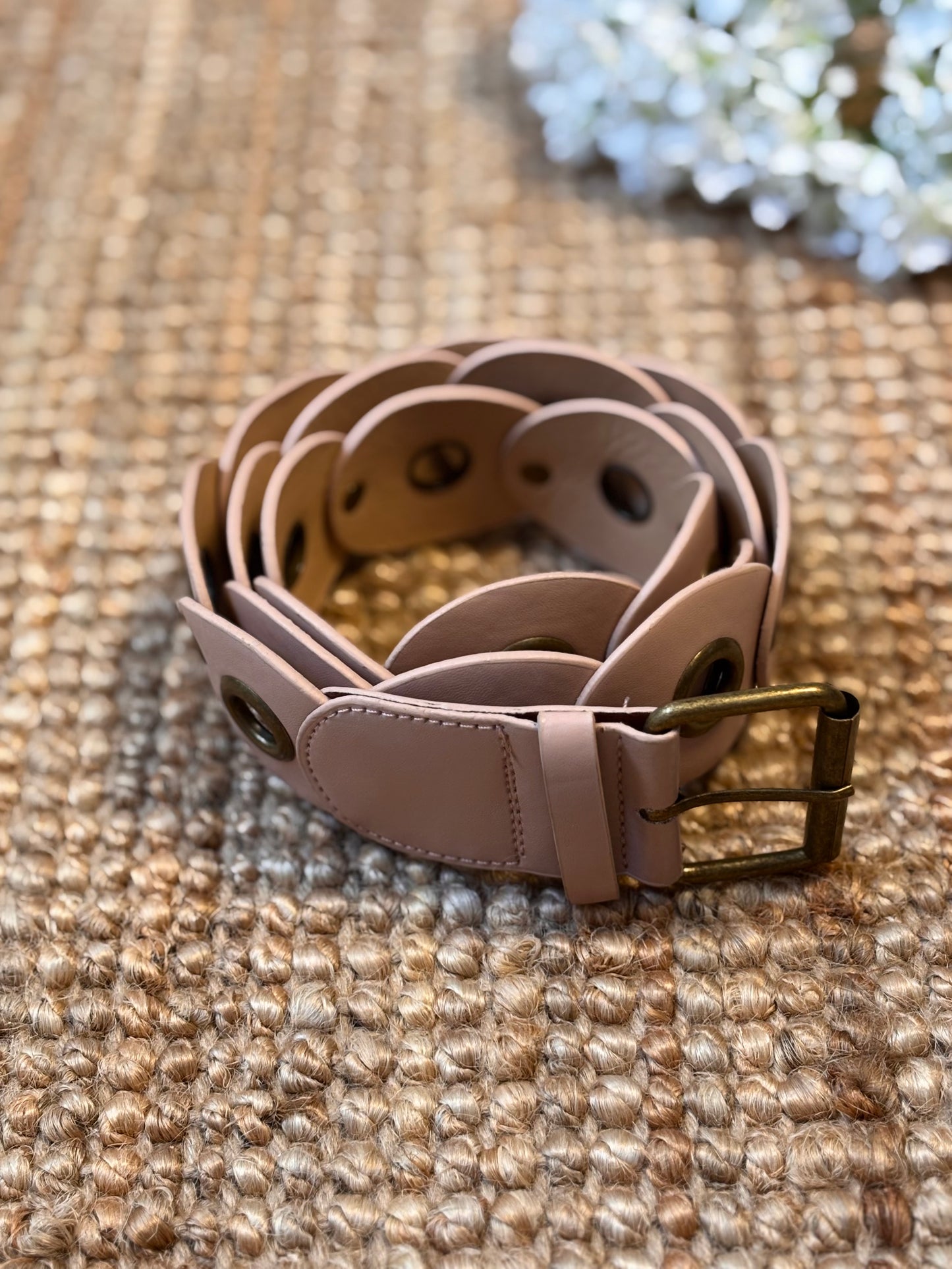 Ceinture à anneaux métalliques